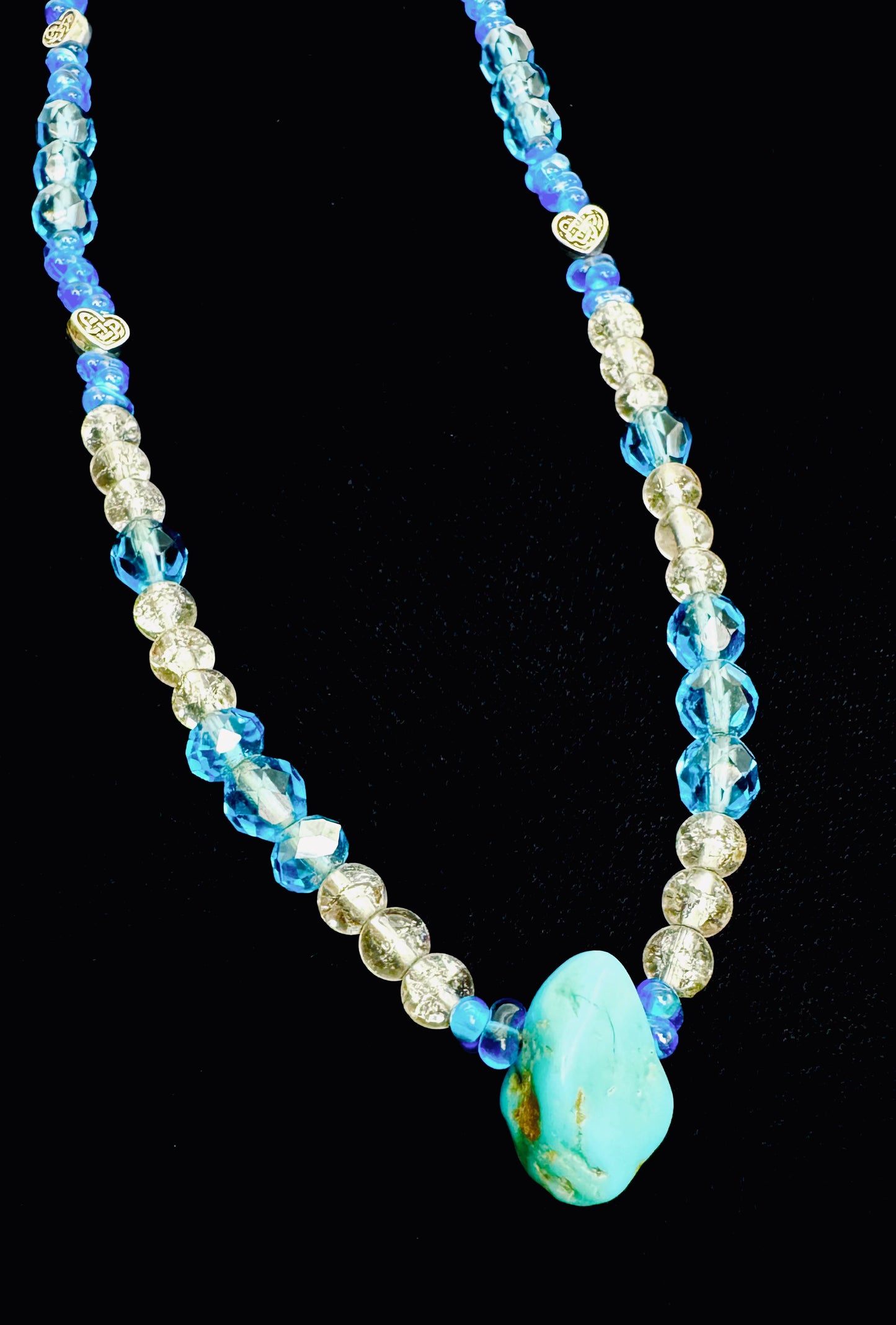 Turquoise nugget necklace