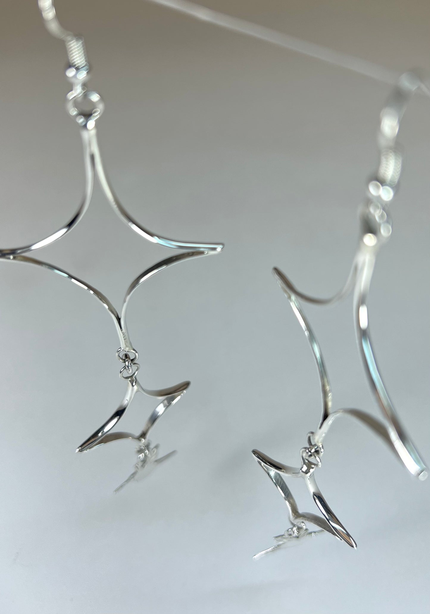 Two Star Hummingbird earrings